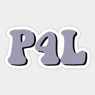 Purple Pogue 4 Life / P4L Sticker